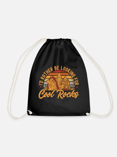 Rockhound Geology Collectionneur de pierres de collecte de roches - Sac de sport léger - noir