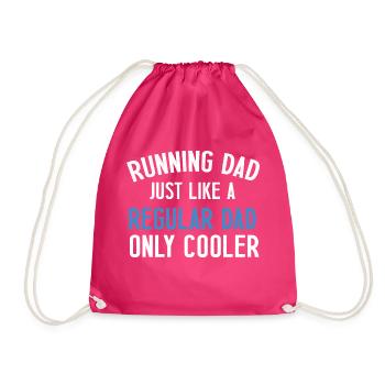 Running dada just like a regular dad only cooler - Sac de sport léger - fuchsia - Devant