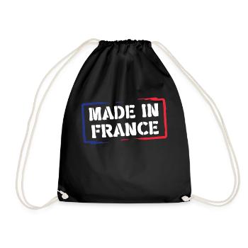 Made in France - Drawstring Bag - black - Front