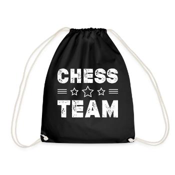 Chess Team - Drawstring Bag - black - Front