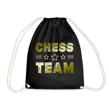 Chess Team - Drawstring Bag - black - Front