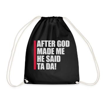 Après que Dieu m’ait fait - Sac de sport léger - noir - Devant