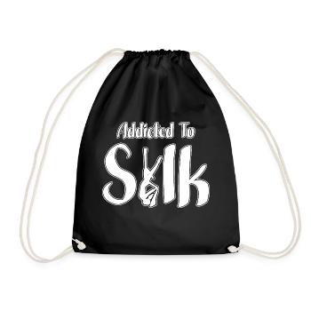 Aerial Yoga Cloth Acrobatics Cloth Air Gymnastics - Drawstring Bag - black - Front