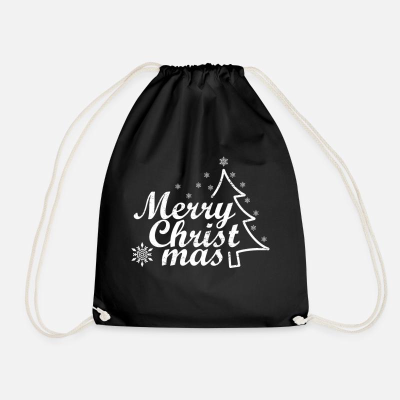Design classique Joyeux Noël - Sac de sport léger - noir