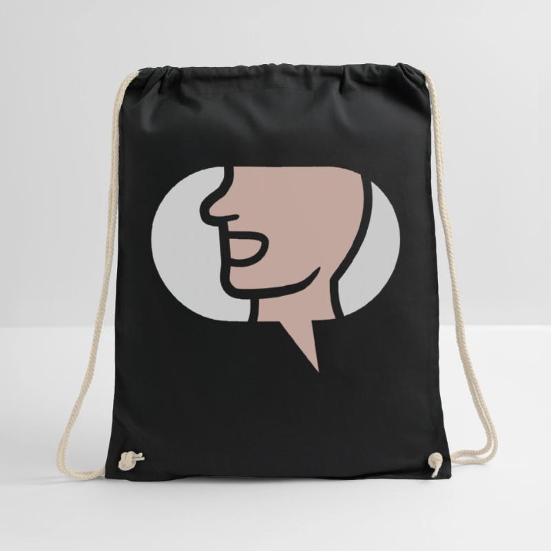 Chat Simple Symbol Speech Bubble Drawstring Bag