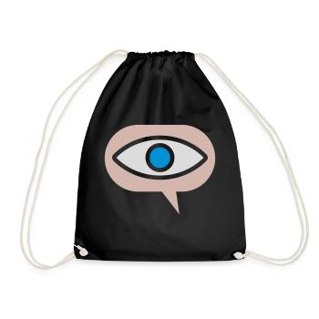 Icon Visual See Eye - Drawstring Bag - black - Front