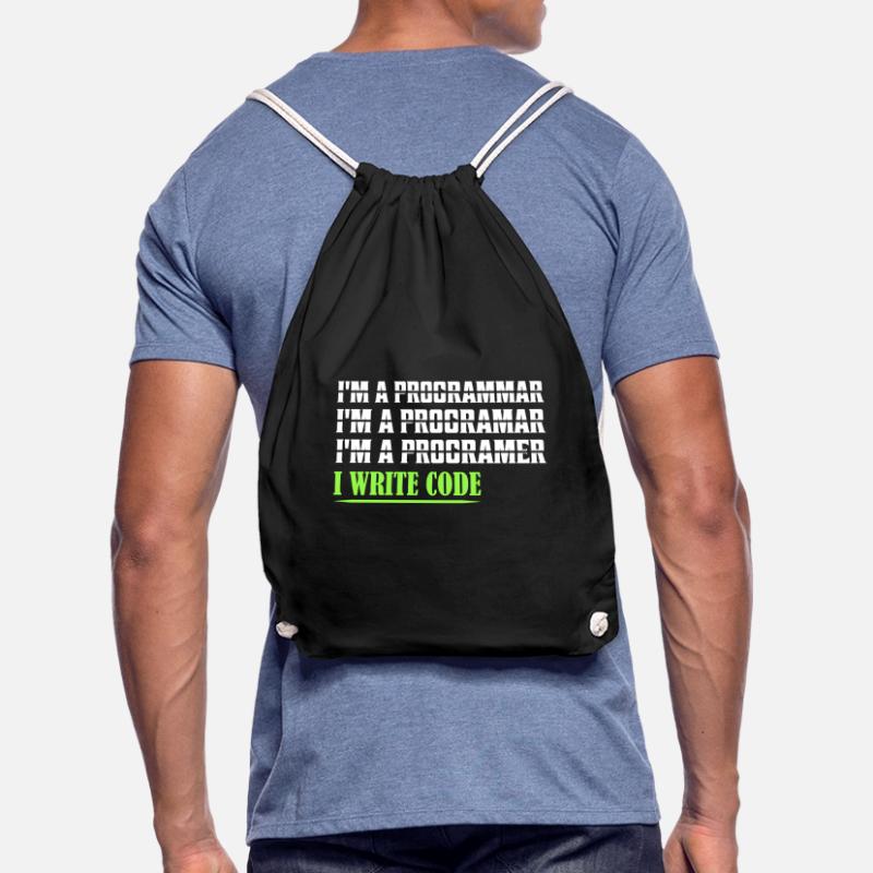 Je suis un programmar ........ J’écris du code logiciel de codage Sac de sport léger
