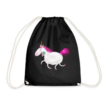 Unicorn - Turnbeutel - Schwarz - Vorne