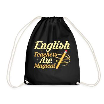 English Teachers Are Magical Language Grammar - Turnbeutel - Schwarz - Vorne