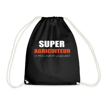 Super Agriculteur - Sac de sport léger - noir - Devant