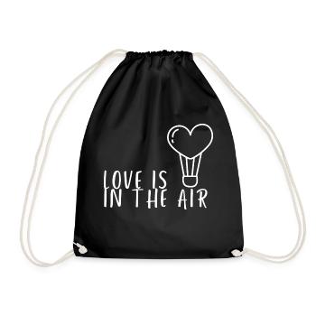 Love is in the air - Drawstring Bag - black - Front