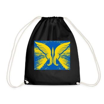 Ailes pour la liberté Paix - Sac de sport léger - noir - Devant