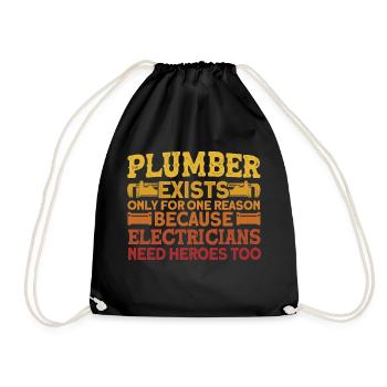 Les plombiers n’existent que pour une seule raison Plombier Gesc - Sac de sport léger - noir - Devant