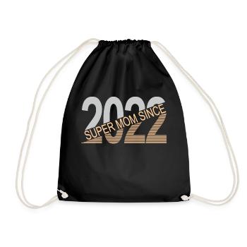 Super maman depuis 2022 - Sac de sport léger - noir - Devant