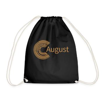 Für August - Turnbeutel - Schwarz - Vorne