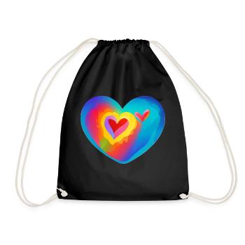 Mariage Fête des mères Saint-Valentin Fiançailles Amour - Sac de sport léger - noir - Devant