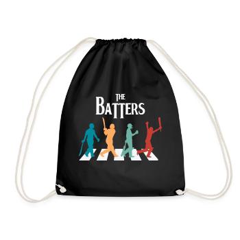 I don't like cricket, I love it, the Batters - Drawstring Bag - black - Front