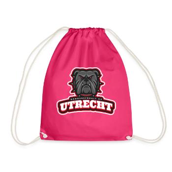 Utrecht, thunder straw on - Drawstring Bag - fuchsia - Front