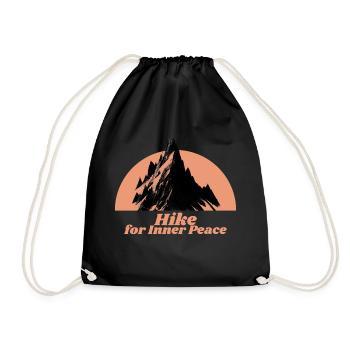 Hike for Inner Peace - Turnbeutel - Schwarz - Vorne
