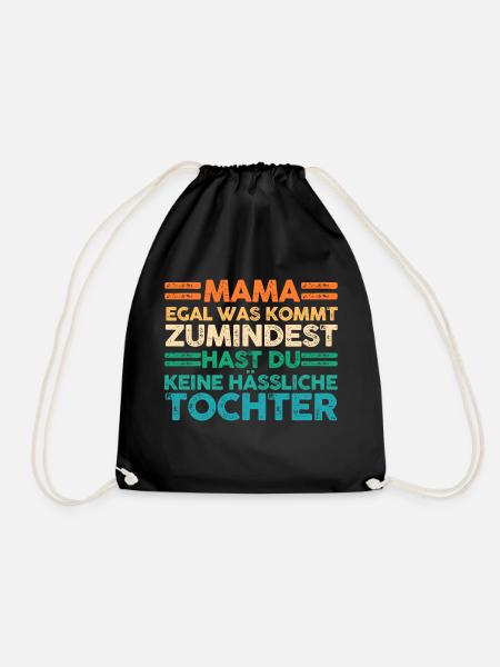 Tochter Muttertag Mutter Mama - Turnbeutel - Schwarz