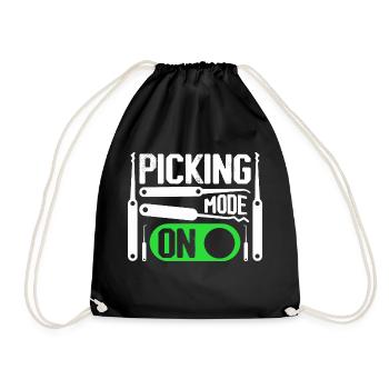Picking Mode On Locksmith Lockpicker - Turnbeutel - Schwarz - Vorne