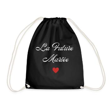La future mariée floral - Sac de sport léger - noir - Devant