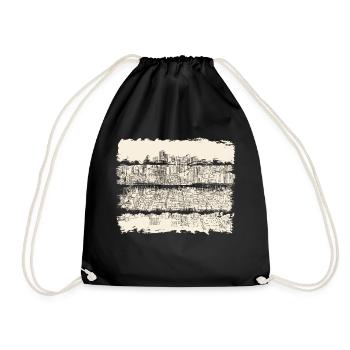 City usa illinois america travel united states - Drawstring Bag - black - Front