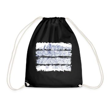City usa illinois america travel united states - Drawstring Bag - black - Front