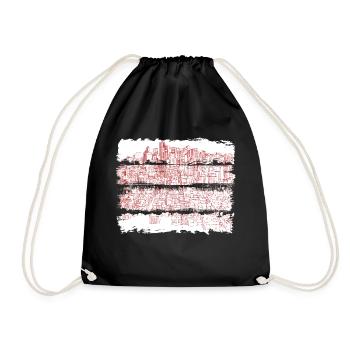 City usa illinois america travel united states - Drawstring Bag - black - Front