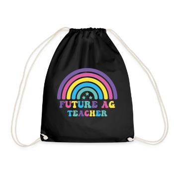 Future ag teacher - Drawstring Bag - black - Front