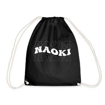 Drôle Naoki Groovy 4 Hommes Femmes Cool Naoki Tie Dye - Sac de sport léger - noir - Devant