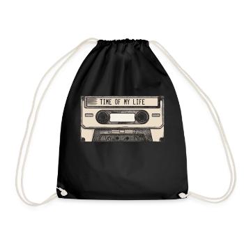 Vintage Cassette - Le temps de ma vie - Sac de sport léger - noir - Devant