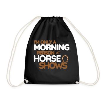 Je ne suis qu’une personne équestre aux concours hippiques - Sac de sport léger - noir - Devant