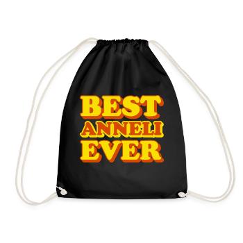 Anneli Vorname Lustiges Geschenk - Turnbeutel - Schwarz - Vorne