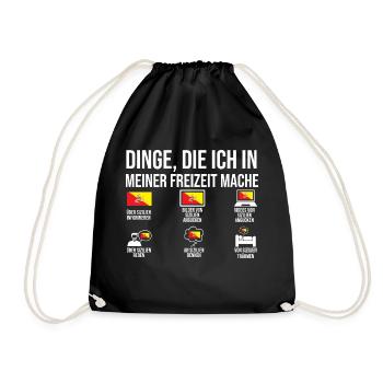 Sizilianer Sizilianisch Sizilien - Turnbeutel - Schwarz - Vorne