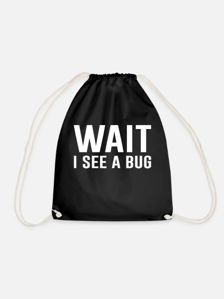 Insekt Insekten Spruch Geschenk - Turnbeutel - Schwarz