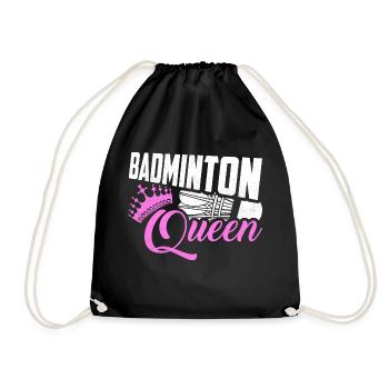 Badminton Queen Player Femme Fille - Sac de sport léger - noir - Devant