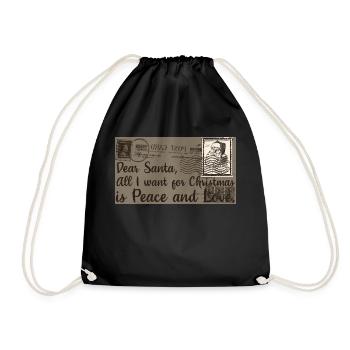 Noël Noël père Noël nicolas coquine - Sac de sport léger - noir - Devant