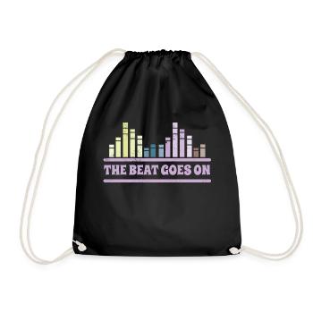 The Beat goes on DJ Musiker Equalizer - Turnbeutel - Schwarz - Vorne