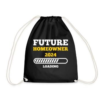 Future Home Owner 2024 - Turnbeutel - Schwarz - Vorne