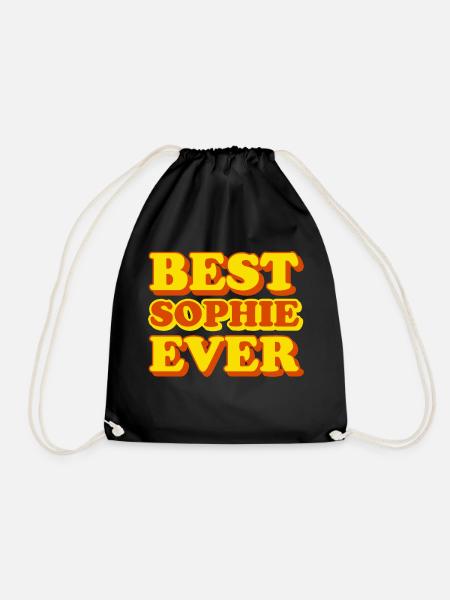 Sophie Vorname, lustiges Geschenk - Turnbeutel - Schwarz