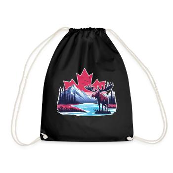 Canada 22 - Drawstring Bag - black - Front