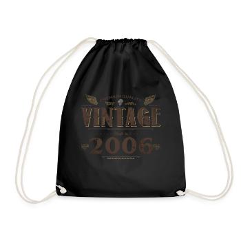 18 Years Old Vintage 2006 Limited Edition 18th - Drawstring Bag - black - Front
