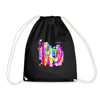 « RetroBack » par Acryl Galerie & Design - Sac de sport léger - noir - Devant