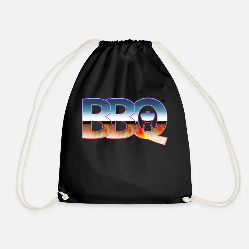 BBQ - Drawstring Bag - black