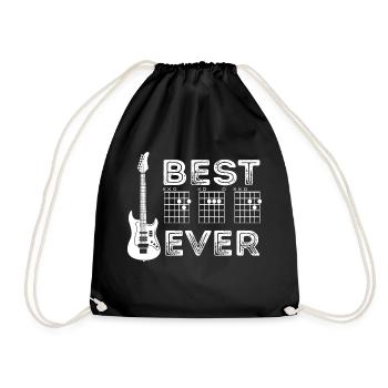 Fête des pères Meilleur accord de guitare papa - Meilleur - Sac de sport léger - noir - Devant