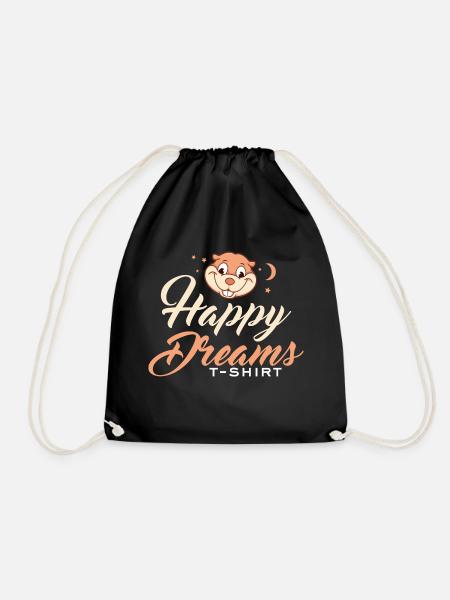Süße Träume shirt - Happy Dreams T shirt - Turnbeutel - Schwarz