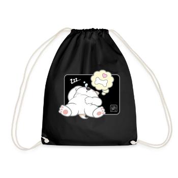 Hund koreanisch - japanischer Stil 11 - Turnbeutel - Schwarz - Vorne