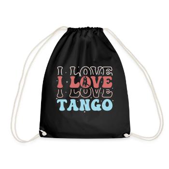 I Love Tango Tango Dance Latin Music - Turnbeutel - Schwarz - Vorne