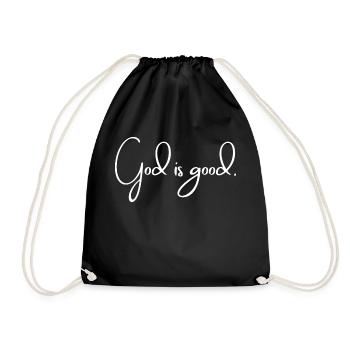 God is good (light) - Drawstring Bag - black - Front